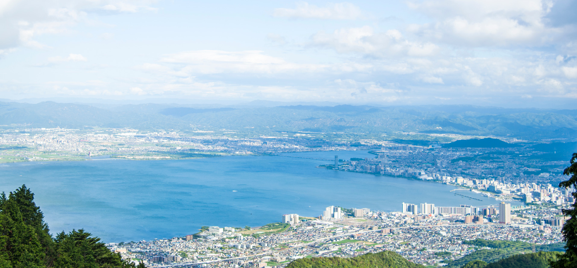 比叡山から見る琵琶湖の眺望